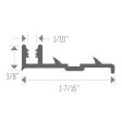 (image for) MD PRO Aluminum Cap Track – Pinned 12 Ft