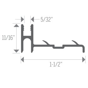 MD PRO Aluminum Cap Extended Track – Pinned 12 Ft