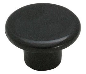 Allison Value 1-1/4" Plastic Knob - Black