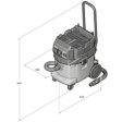 (image for) FEIN 92030070990 Turbo II X AC Wet/Dry Dust Extractor w/ HEPA Set