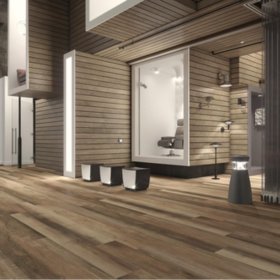 Signature Collection Fortress Series 6" x 48" SPC Waterproof Engineered Flooring Plank - Aberdeen BTR-12AMB