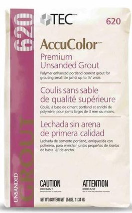 TEC 620 AccuColor Premium Unsanded Grout - 25 Lb. Bag
