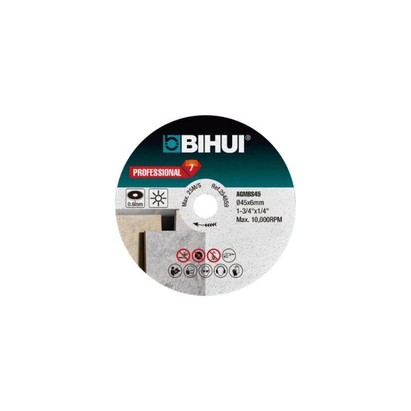 BIHUI AGMBS45 Mini Sintered Diamond Cutting Blade - 45MM