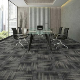 Next Floor Bandwidth 19.7" x 19.7" Solution-Dyed Nylon Carpet Tiles - Ancient Root NF883011