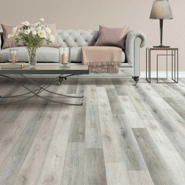 (image for) Next Floor Incredible 5.0 7" x 48" Rigid Click LVP- Antique Oak 525 212