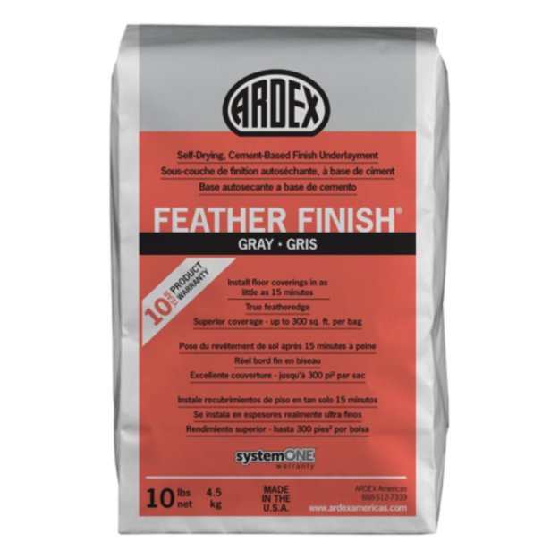 (image for) Ardex Feather Finish Self-Drying Cement-Based Finish Underlayment - 10Lb Bag Gray