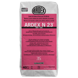 Ardex N23 MICROTEC Rapid Set Natural Stone and Tile Mortar (White) - 40 Lb. Bag