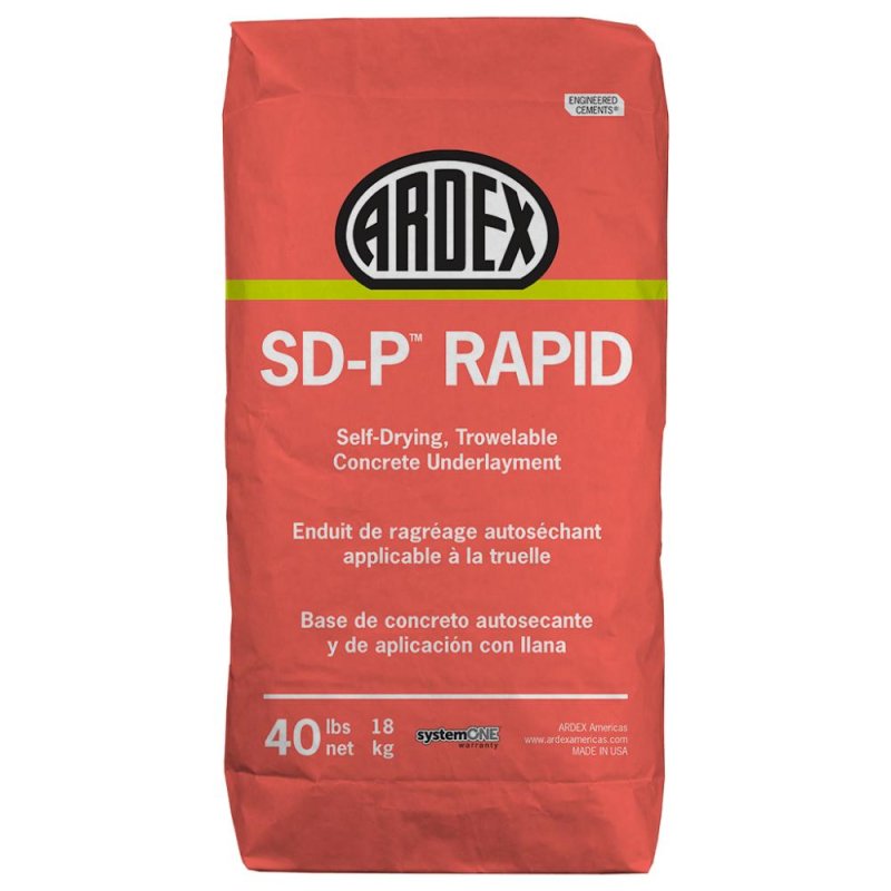 Ardex SD-P Rapid Self-Drying, Trowelable Concrete Underlayment - 40 Lb