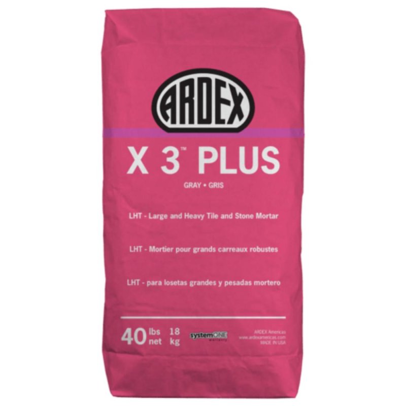 ARDEX X 3 Plus LHT - Large and Heavy Tile and Stone Mortar - 40 Lb