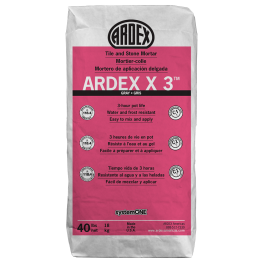 Ardex X 3 Tile and Stone Mortar (Gray) - 40 Lb. Bag