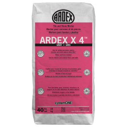 Ardex X 4 Tile and Stone Mortar (Gray) - 40 Lb. Bag