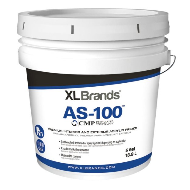 (image for) XL Brand CMP AS-100 Premium Interior and Exterior Acrylic Primer - 5 Gal