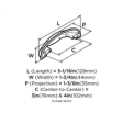 (image for) Amerock Ashby 4in(102mm) & 3in(76mm) Center-To-Center Cup Pull