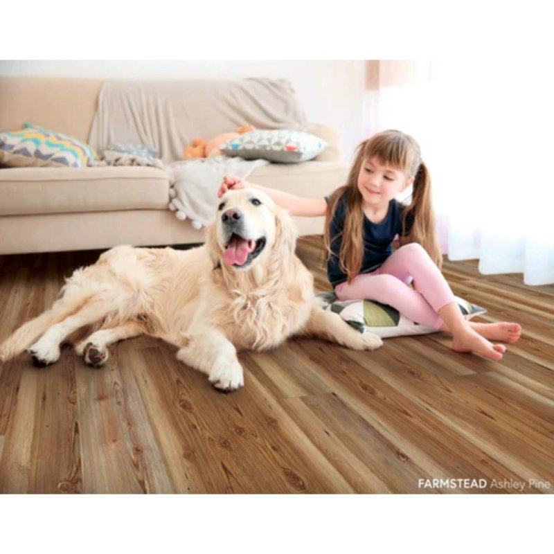 (image for) Chesapeake Farmstead SPC 7" x 48" Luxury Vinyl Plank - Ashley Pine GEM2235G