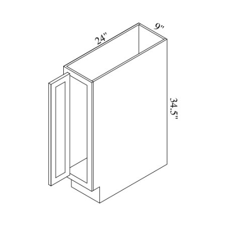 (image for) Brae 9" Full Height Base Cabinet - BRA-B09FH