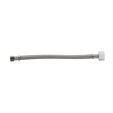 (image for) FLUIDMASTER B1T12 12" Braided Steel Toilet Hose