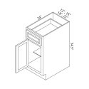 (image for) Legacy 15" Single Door & Drawer Base Cabinet - LEG-B15