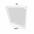 (image for) White Shaker 24" Angle End Base Cabinet - AMCWS-BA24