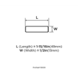 (image for) Amerock Bar Pulls 1-15/16in (49mm) Length Knob - clone