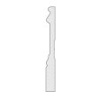 (image for) M-Trim 1692 9/16" x 5-1/4" x 16' Primed MDF Baseboard - Victorian