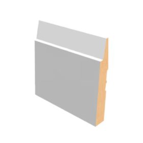 M-Trim 601 11/16" x 5-1/2" x 16' Primed MDF Baseboard - Neo