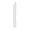 (image for) M-Trim 618 1/2" x 5-1/4" x 16' Primed MDF Baseboard - Colonial
