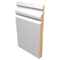 (image for) M-Trim 725 9/16" x 7-1/4" x 16' Primed MDF Baseboard - Traditional