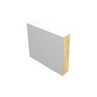 M-Trim 1X3 11/16" x 2-1/2" x 17' Primed Pine Baseboard - Deco Square