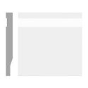 (image for) M-Trim X5-8' 9/16" x 5-1/4" x 8' Waterproof Baseboard - Neo