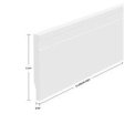 (image for) M-Trim X5-8' 9/16" x 5-1/4" x 8' Waterproof Baseboard - Neo