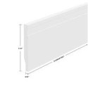 (image for) M-Trim X5-8' 9/16" x 5-1/4" x 8' Waterproof Baseboard - Neo