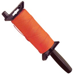 Kraft Tool BC346W Fluorescent Orange Braided Nylon Mason's Line - 500' on EZ-Winder