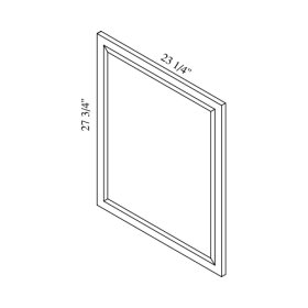 White Skaker 24" x 30" Base End Decorative Panel - WSH-BDP