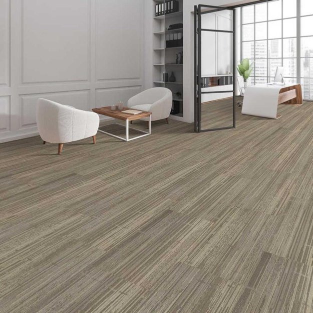 (image for) Next Floor Content Plus 19.7" x 39.4" Solution-Dyed Nylon Carpet Tiles - Beachfront NF706011
