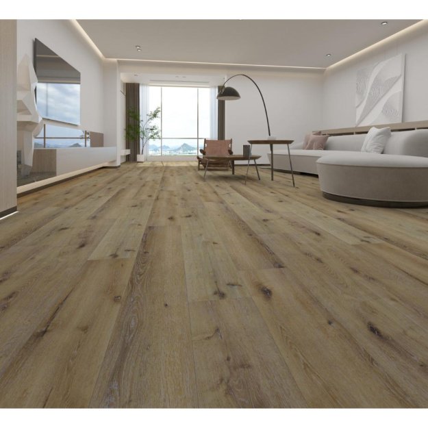 (image for) Signature GrandView Plus SPC 9″ x 60″ Luxury Vinyl Plank- Beach Front - PTAGVBCHOAKCA