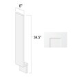 (image for) White Shaker 6" x 34.5" Base Filler - WS-BF6