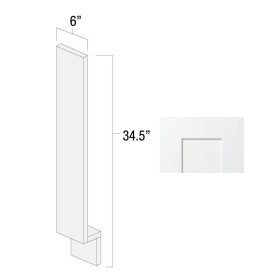 White Shaker 6" x 34.5" Base Filler - WS-BF6