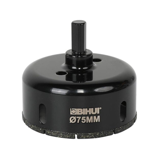 (image for) BIHUI DBW75 Electroplated Quick Change Diamond Drill Bit - 3"