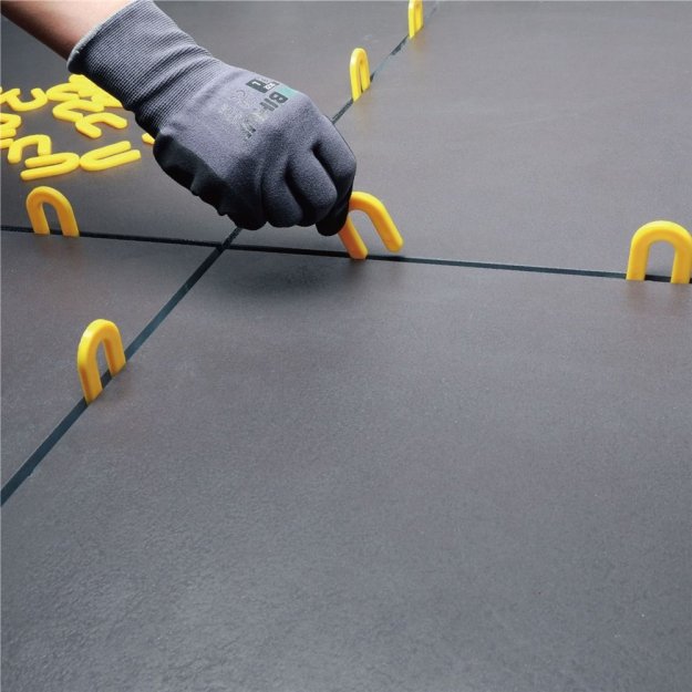 (image for) BIHUI HSY220 3/16" Yellow Horseshoe Tile Spacers - 220 Pack