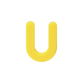 BIHUI HSY220 3/16" Yellow Horseshoe Tile Spacers - 220 Pack