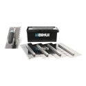 (image for) BIHUI PTSJA8 Switchable Notched Trowel Set w/ U Notch Blade - 8 Pieces