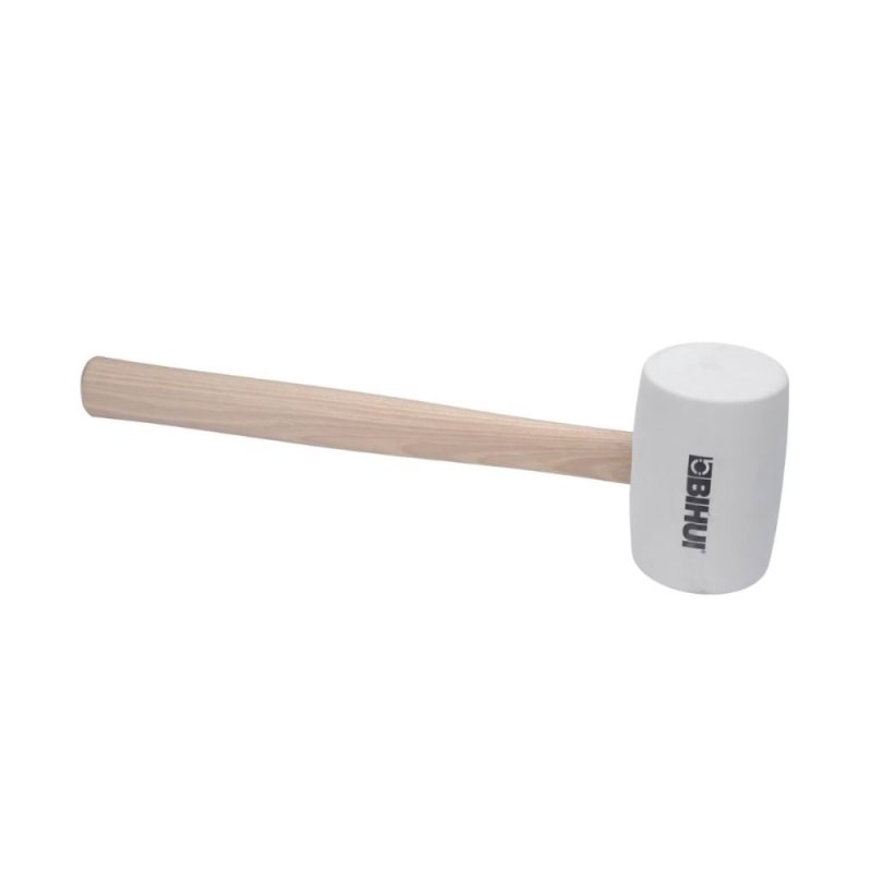 BUHUI RMWW20 Wooden Handle Rubber Flooring Mallet - 20 Oz.