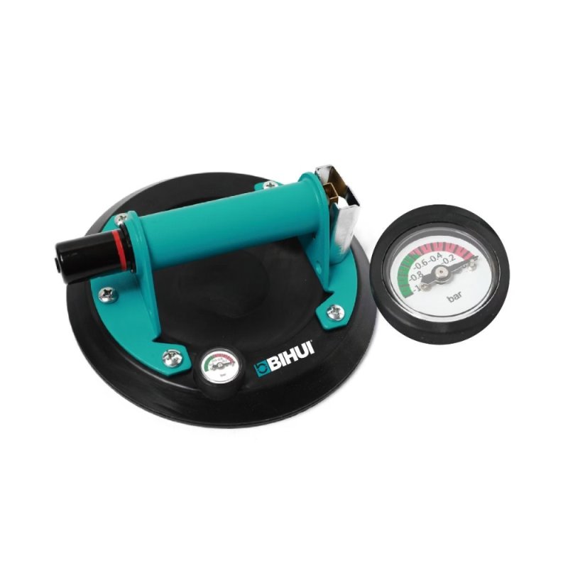 BIHUI SCVG6 Vacuum Pump Suction Cup Kit w/ Gauge - 6\"