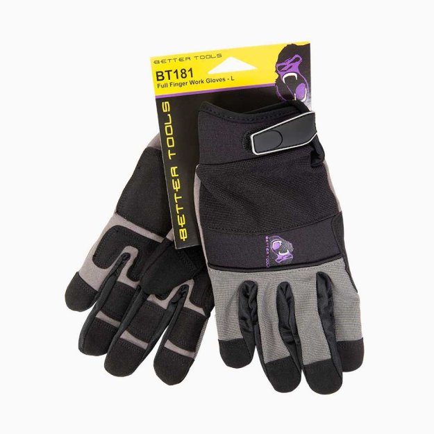 (image for) Better Tools BT185 Full Finger Work Gloves - Medium