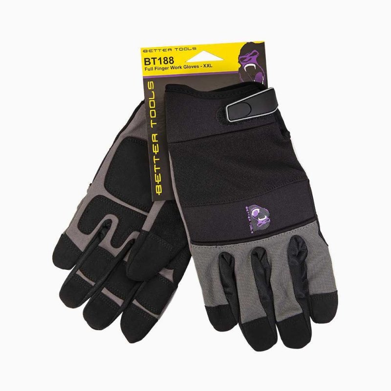 Better Tools BT188 Full Finger Work Gloves - XXL