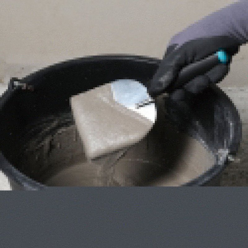 (image for) BIHUI BTSHP4 Stainless Steel Bucket Trowel w/ Soft Grip Handle - 4"