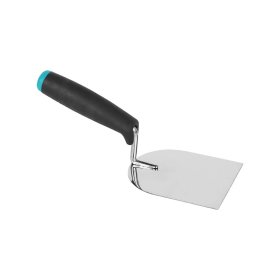 BIHUI BTSHP4 Stainless Steel Bucket Trowel w/ Soft Grip Handle - 4"