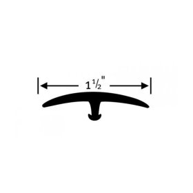 Burke 930 Snap-Down 1.5" T Molding, 12' Length