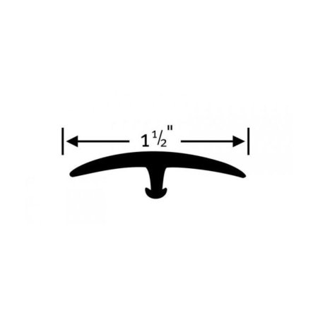 (image for) Burke 935 Snap-Down 2" T Molding, 12' Length