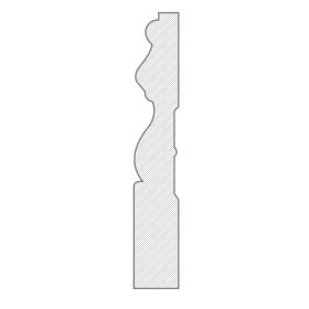 M-Trim 1830 5/8" x 3-1/2" x 17' Primed Pine Casing - Tuscan